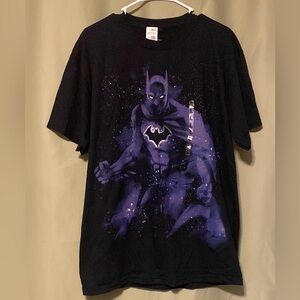 Sears DC Comics Originals Batman Abstract Galaxy  Screen Logo Tee Men’s L NWT